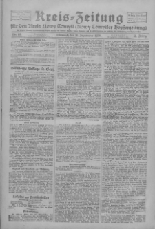 Kreis-Zeitung f&uuml;r d. Kreis Nowy-Tomysl: zugl. Nowy-Tomysler Hopfenzeitung 1928.09.26 Jg.53 Nr113