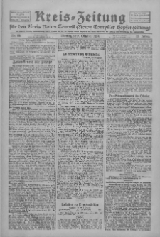 Kreis-Zeitung f&uuml;r d. Kreis Nowy-Tomysl: zugl. Nowy-Tomysler Hopfenzeitung 1928.10.01 Jg.53 Nr115