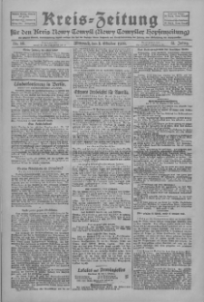 Kreis-Zeitung f&uuml;r d. Kreis Nowy-Tomysl: zugl. Nowy-Tomysler Hopfenzeitung 1928.10.03 Jg.53 Nr116