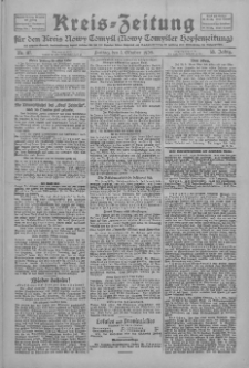 Kreis-Zeitung f&uuml;r d. Kreis Nowy-Tomysl: zugl. Nowy-Tomysler Hopfenzeitung 1928.10.05 Jg.53 Nr117