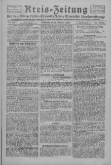 Kreis-Zeitung f&uuml;r d. Kreis Nowy-Tomysl: zugl. Nowy-Tomysler Hopfenzeitung 1928.10.10 Jg.53 Nr119