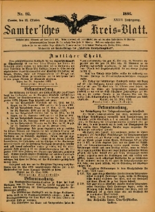 Samtersches Kreis-Blatt = Dziennik Powiatu Szamotulskiego 1886.10.13 Jg.32 Nr82