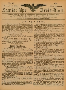 Samtersches Kreis-Blatt = Dziennik Powiatu Szamotulskiego 1886.10.16 Jg.32 Nr83