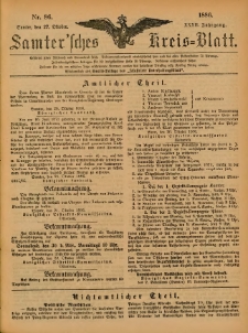 Samtersches Kreis-Blatt = Dziennik Powiatu Szamotulskiego 1886.10.27 Jg.32 Nr86