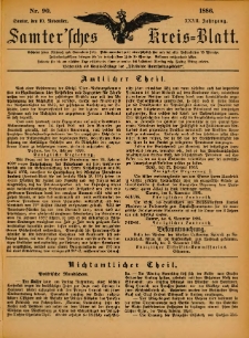Samtersches Kreis-Blatt = Dziennik Powiatu Szamotulskiego 1886.11.10 Jg.32 Nr90