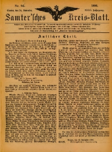 Samtersches Kreis-Blatt = Dziennik Powiatu Szamotulskiego 1886.11.24 Jg.32 Nr94