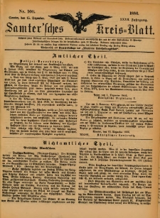 Samtersches Kreis-Blatt = Dziennik Powiatu Szamotulskiego 1886.12.15 Jg.32 Nr100