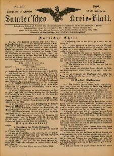 Samtersches Kreis-Blatt = Dziennik Powiatu Szamotulskiego 1886.12.18 Jg.32 Nr101