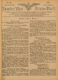 Samtersches Kreis-Blatt = Dziennik Powiatu Szamotulskiego 1887.05.21 Jg.33 Nr41