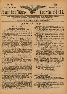 Samtersches Kreis-Blatt = Dziennik Powiatu Szamotulskiego 1887.07.13 Jg.33 Nr56
