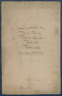 Quartetto. No. 3. : Violino Primo. Violino Secundo. Viola. et Violoncello. : [rękopis].