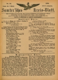 Samtersches Kreis-Blatt = Dziennik Powiatu Szamotulskiego 1890.02.01 Jg.36 Nr10