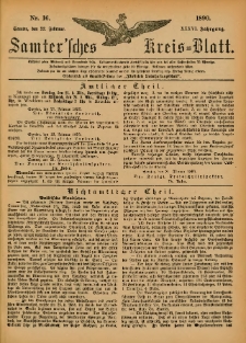 Samtersches Kreis-Blatt = Dziennik Powiatu Szamotulskiego 1890.02.22 Jg.36 Nr16