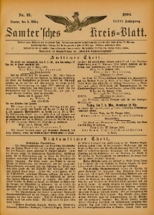 Samtersches Kreis-Blatt = Dziennik Powiatu Szamotulskiego 1890.03.05 Jg.36 Nr19