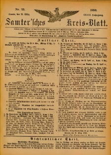 Samtersches Kreis-Blatt = Dziennik Powiatu Szamotulskiego 1890.03.19 Jg.36 Nr23