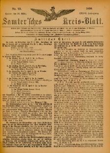 Samtersches Kreis-Blatt = Dziennik Powiatu Szamotulskiego 1890.03.26 Jg.36 Nr25