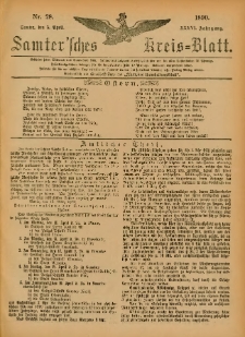 Samtersches Kreis-Blatt = Dziennik Powiatu Szamotulskiego 1890.04.05 Jg.36 Nr28