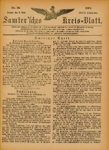 Samtersches Kreis-Blatt = Dziennik Powiatu Szamotulskiego 1890.05.03 Jg.36 Nr36