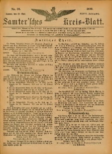 Samtersches Kreis-Blatt = Dziennik Powiatu Szamotulskiego 1890.05.10 Jg.36 Nr38