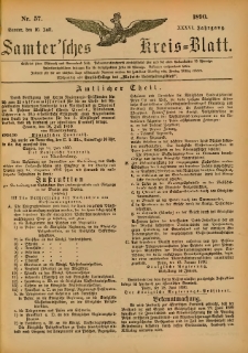 Samtersches Kreis-Blatt = Dziennik Powiatu Szamotulskiego 1890.07.16 Jg.36 Nr57