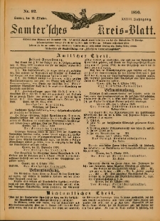 Samtersches Kreis-Blatt = Dziennik Powiatu Szamotulskiego 1890.10.11 Jg.36 Nr82