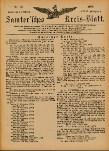 Samtersches Kreis-Blatt = Dziennik Powiatu Szamotulskiego 1890.10.15 Jg.36 Nr83