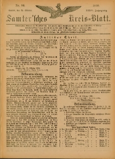 Samtersches Kreis-Blatt = Dziennik Powiatu Szamotulskiego 1890.10.25 Jg.36 Nr86