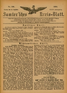 Samtersches Kreis-Blatt = Dziennik Powiatu Szamotulskiego 1890.12.13 Jg.36 Nr100