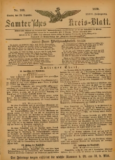 Samtersches Kreis-Blatt = Dziennik Powiatu Szamotulskiego 1890.12.24 Jg.36 Nr103
