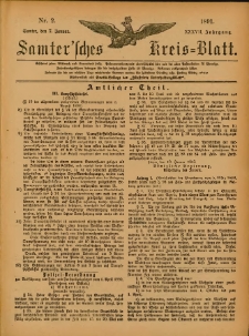 Samtersches Kreis-Blatt = Dziennik Powiatu Szamotulskiego 1891.01.07 Jg.37 Nr2