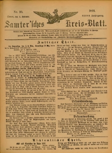 Samtersches Kreis-Blatt = Dziennik Powiatu Szamotulskiego 1891.02.04 Jg.37 Nr10