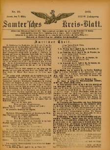 Samtersches Kreis-Blatt = Dziennik Powiatu Szamotulskiego 1891.03.07 Jg.37 Nr19