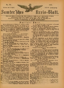 Samtersches Kreis-Blatt = Dziennik Powiatu Szamotulskiego 1891.04.08 Jg.37 Nr28