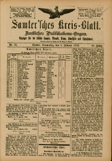 Samtersches Kreis-Blatt = Dziennik Powiatu Szamotulskiego 1902.02.06 Jg.48 Nr15