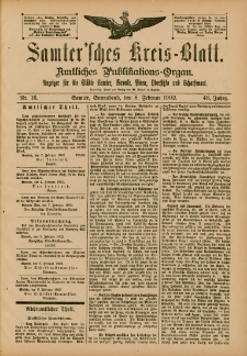 Samtersches Kreis-Blatt = Dziennik Powiatu Szamotulskiego 1902.02.08 Jg.48 Nr16
