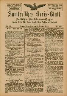 Samtersches Kreis-Blatt = Dziennik Powiatu Szamotulskiego 1902.02.13 Jg.48 Nr18