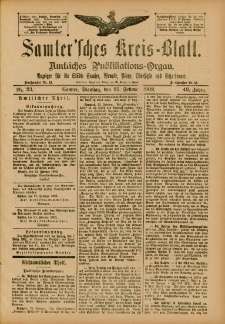 Samtersches Kreis-Blatt = Dziennik Powiatu Szamotulskiego 1902.02.25 Jg.48 Nr23
