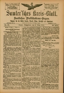 Samtersches Kreis-Blatt = Dziennik Powiatu Szamotulskiego 1902.03.08 Jg.48 Nr28