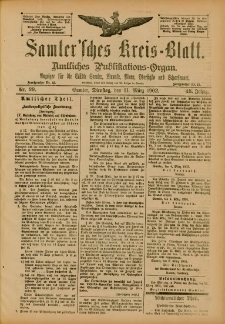 Samtersches Kreis-Blatt = Dziennik Powiatu Szamotulskiego 1902.03.11 Jg.48 Nr29