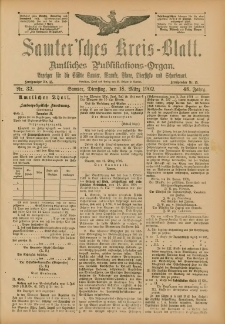 Samtersches Kreis-Blatt = Dziennik Powiatu Szamotulskiego 1902.03.18 Jg.48 Nr32