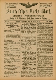 Samtersches Kreis-Blatt = Dziennik Powiatu Szamotulskiego 1902.03.20 Jg.48 Nr33