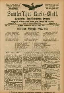 Samtersches Kreis-Blatt = Dziennik Powiatu Szamotulskiego 1902.03.29 Jg.48 Nr37
