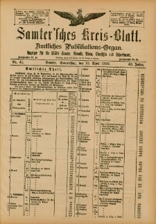 Samtersches Kreis-Blatt = Dziennik Powiatu Szamotulskiego 1902.04.10 Jg.48 Nr41