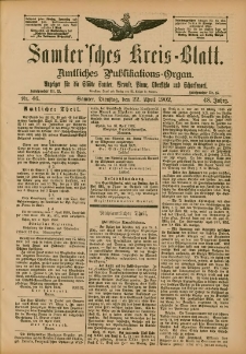 Samtersches Kreis-Blatt = Dziennik Powiatu Szamotulskiego 1902.04.22 Jg.48 Nr46