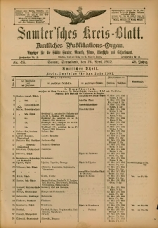 Samtersches Kreis-Blatt = Dziennik Powiatu Szamotulskiego 1902.04.26 Jg.48 Nr48