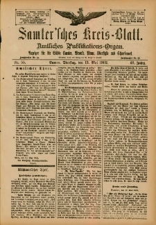 Samtersches Kreis-Blatt = Dziennik Powiatu Szamotulskiego 1902.05.13 Jg.48 Nr55