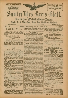 Samtersches Kreis-Blatt = Dziennik Powiatu Szamotulskiego 1902.05.31 Jg.48 Nr62