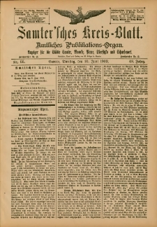 Samtersches Kreis-Blatt = Dziennik Powiatu Szamotulskiego 1902.06.10 Jg.48 Nr66
