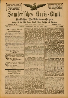Samtersches Kreis-Blatt = Dziennik Powiatu Szamotulskiego 1902.06.14 Jg.48 Nr68