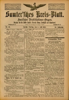 Samtersches Kreis-Blatt = Dziennik Powiatu Szamotulskiego 1902.07.08 Jg.48 Nr78